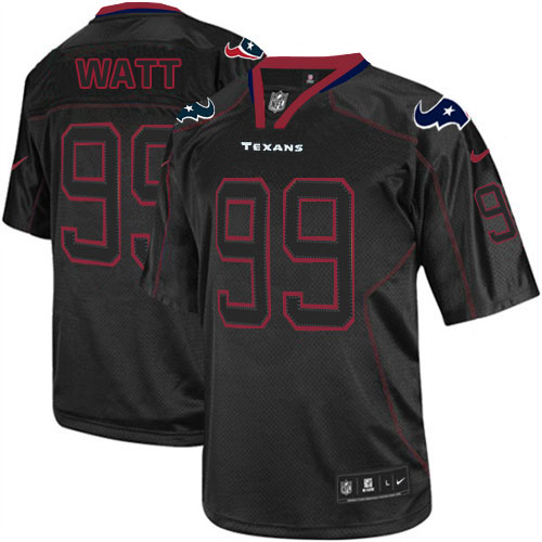 Men's Elite J.J. Watt Nike Jersey Lights Out Black - #99 NFL Houston Texans